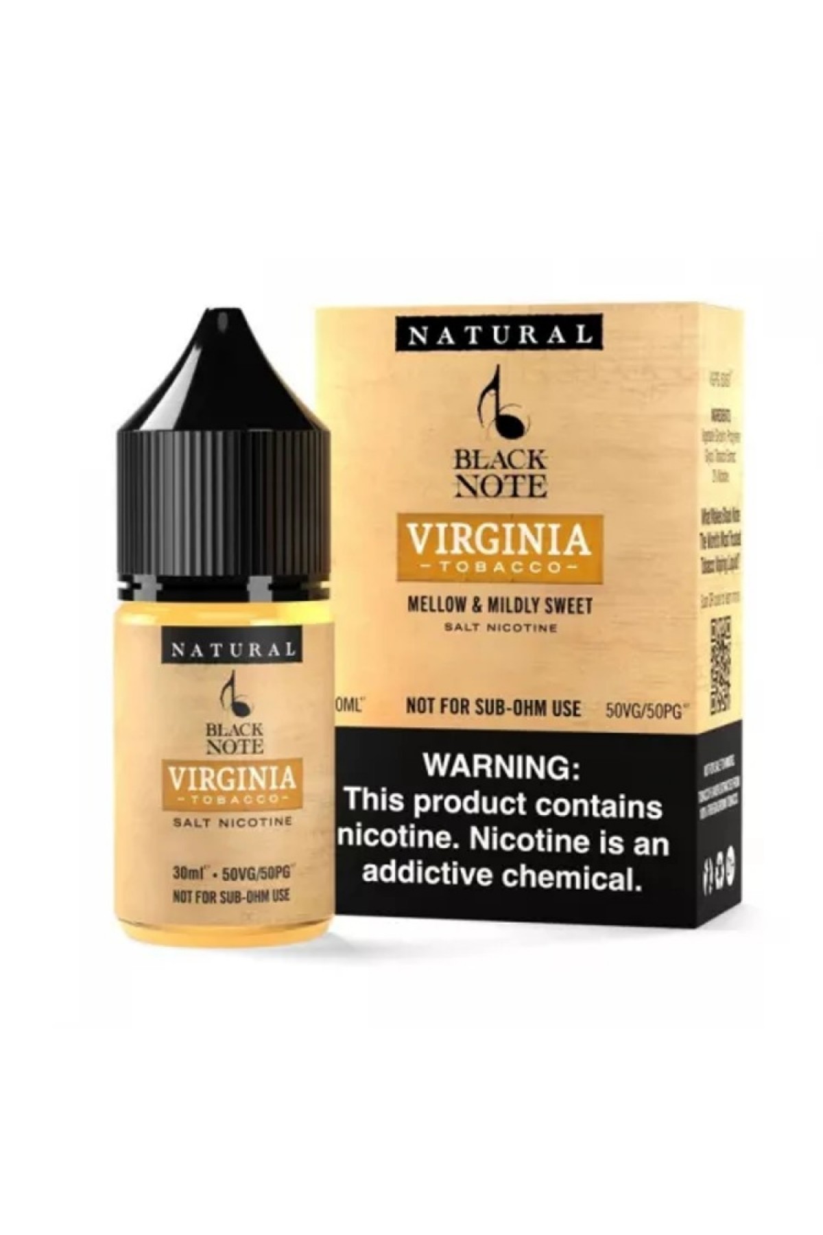 Black Note - Virginia Tobacco Salt 30ML (Tatlı Tütün)