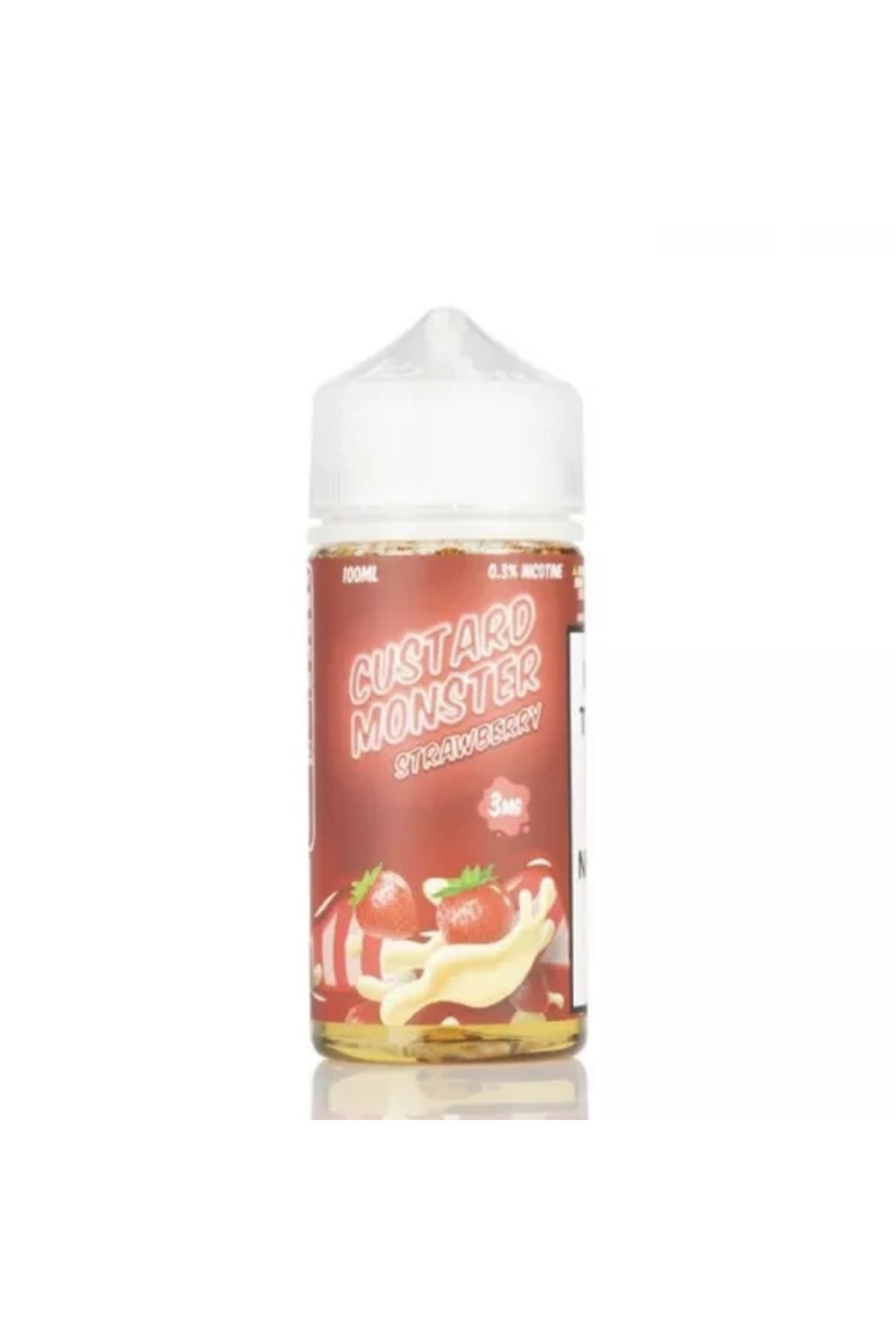 Jam Monster - Custard Monster Strawberry 100ML (Çilek, Vanilyalı Muhallebi)