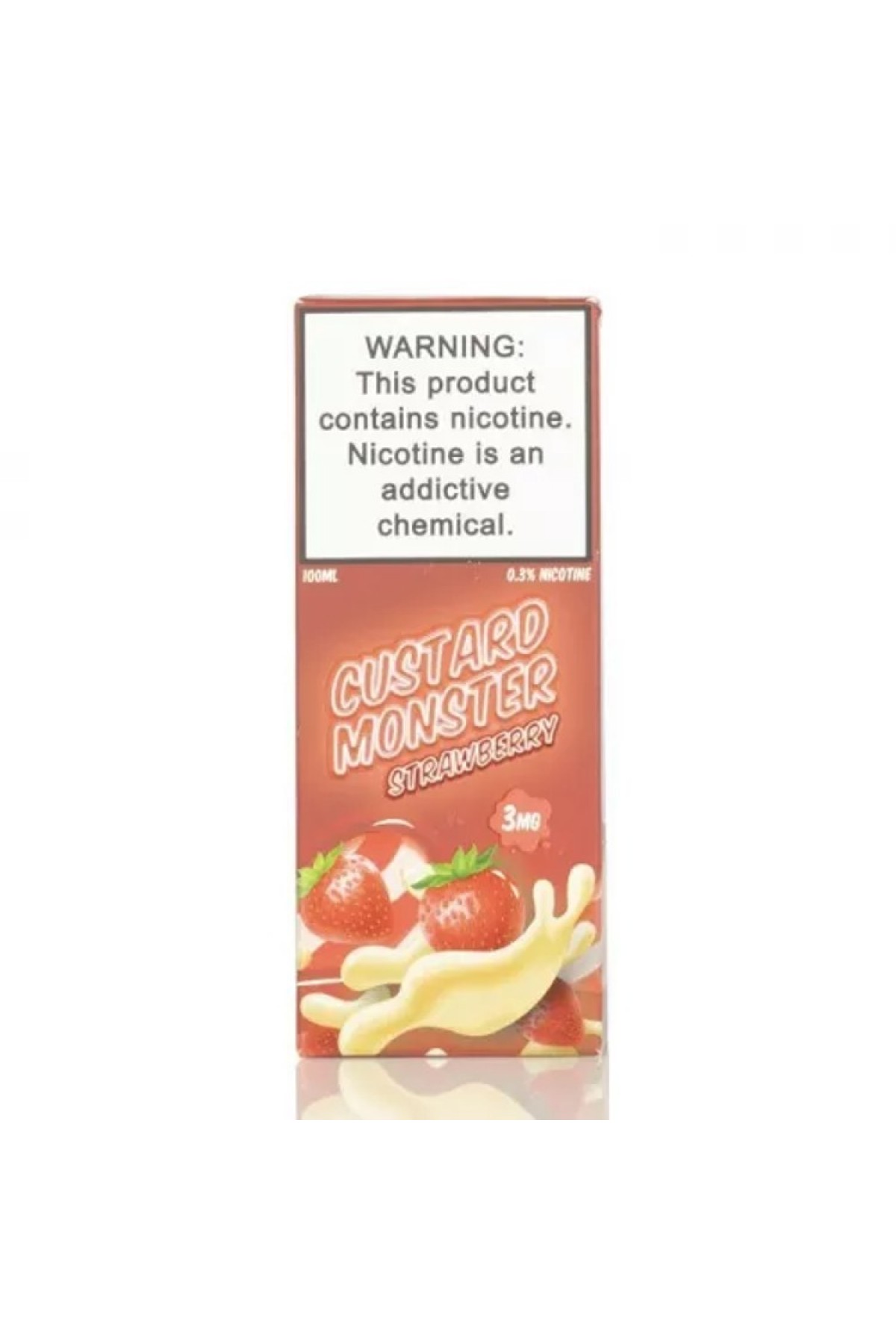 Jam Monster - Custard Monster Strawberry 100ML (Çilek, Vanilyalı Muhallebi)