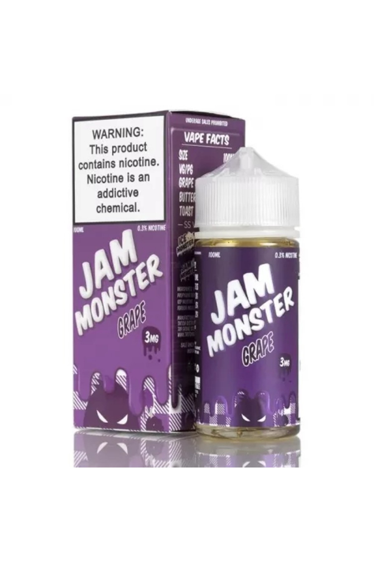 Jam Monster - Grape 100ML (Üzüm, Reçel, Kızarmış Tost Ekmeği)