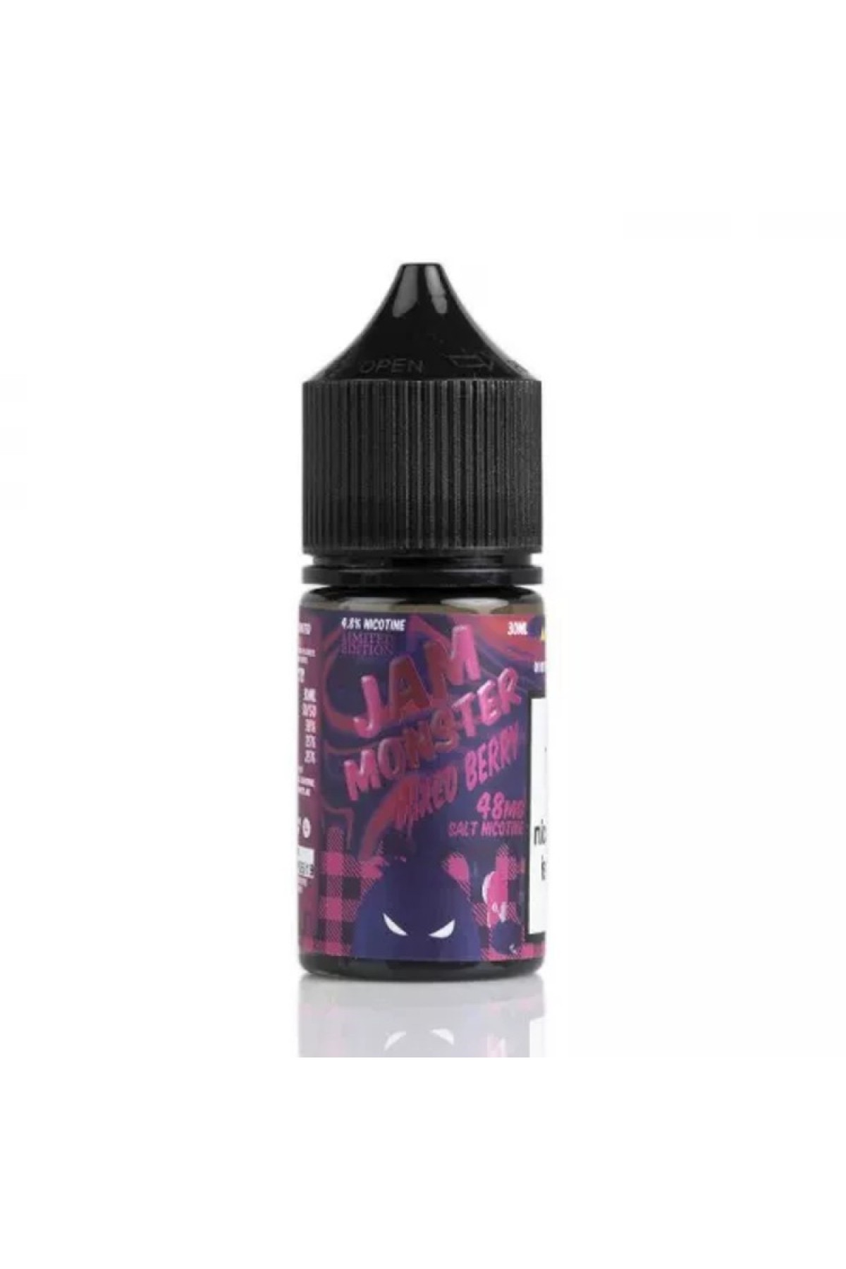 Jam Monster - Mixed Berry Salt 30ML (Çilek, Yabanmersini, Böğürtlen)