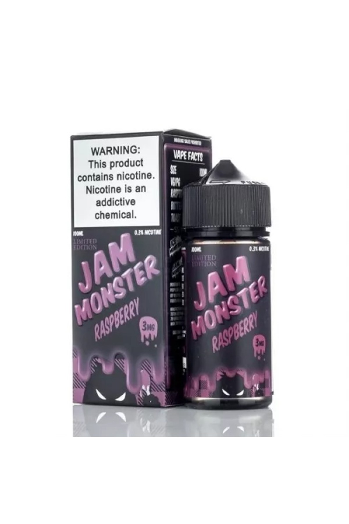 Jam Monster - Raspberry 100ML (Ahududu, Reçel, Kızarmış Tost Ekmeği)