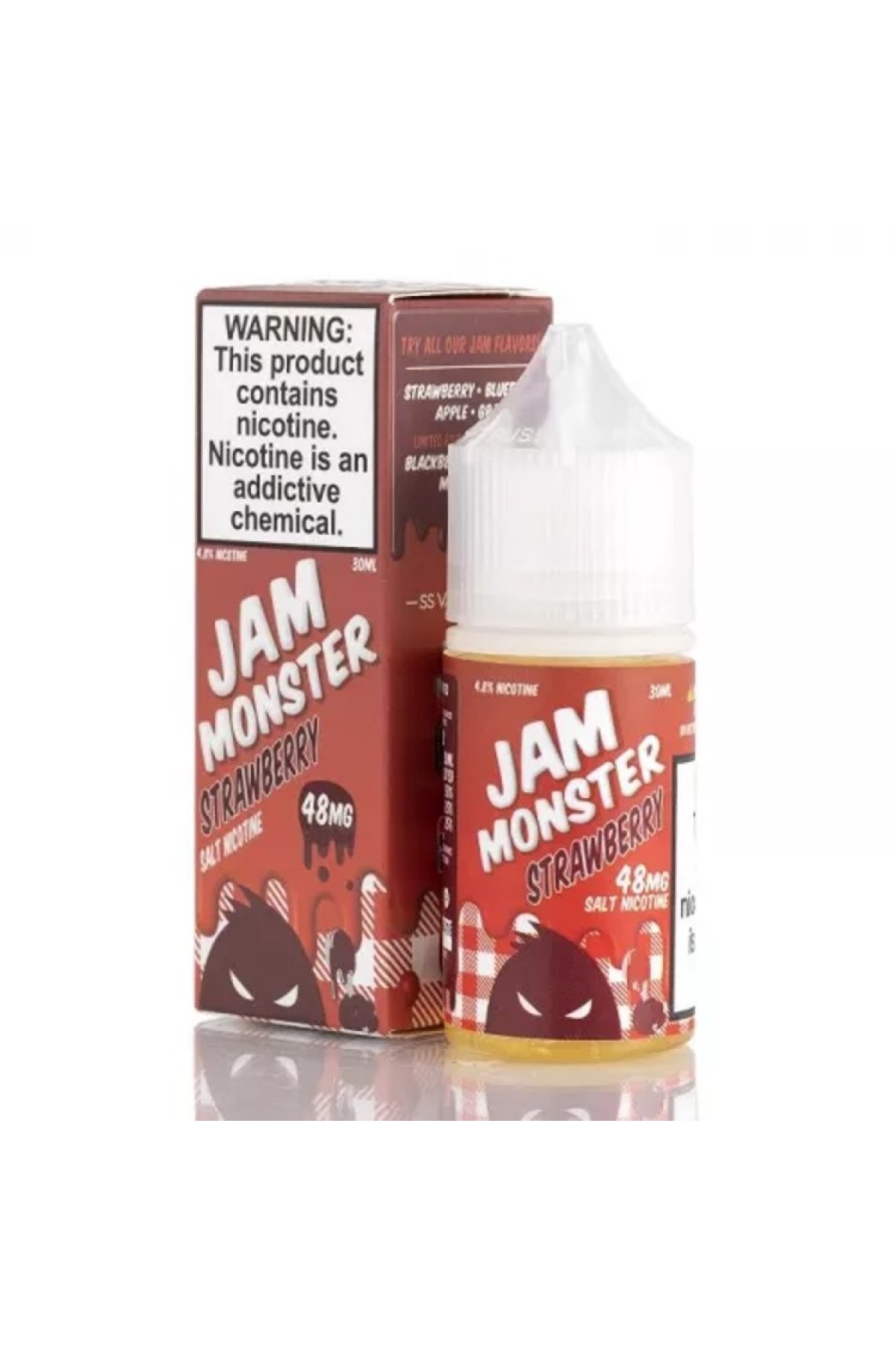 Jam Monster - Strawberry Salt 30ML (Çilek, Reçel, Kızarmış Tost Ekmeği)