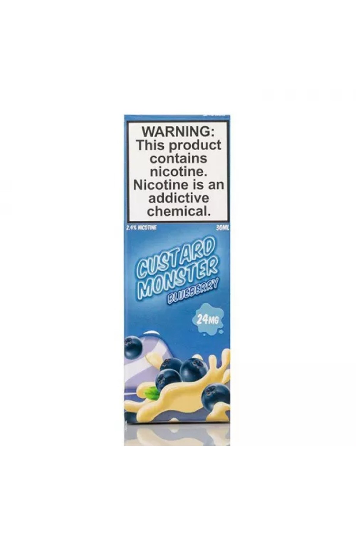 Jam Monster - Custard Monster Blueberry Salt 30ML (Yabanmersini, Vanilyalı Muhallebi)