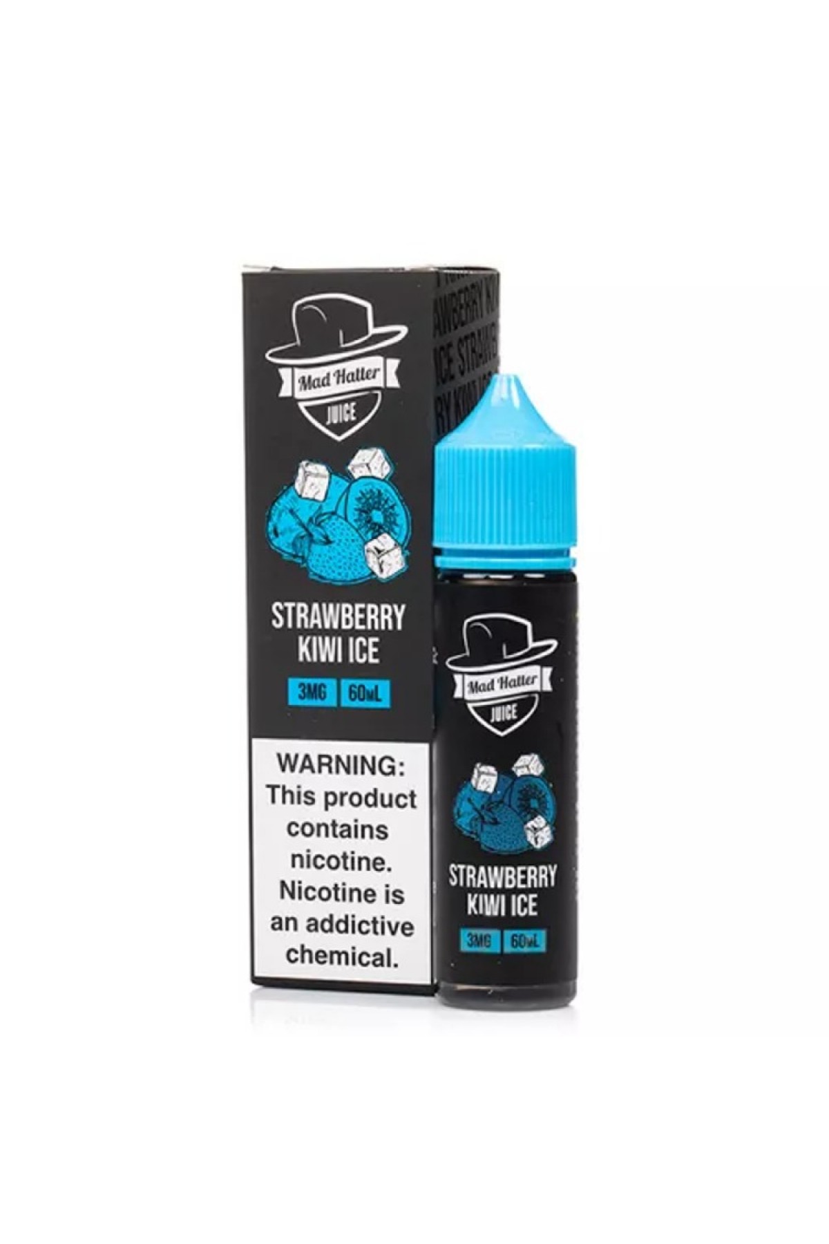 Mad Hatter - Strawberry Kiwi Ice 60ML (Çilek, Kivi, Mentol)