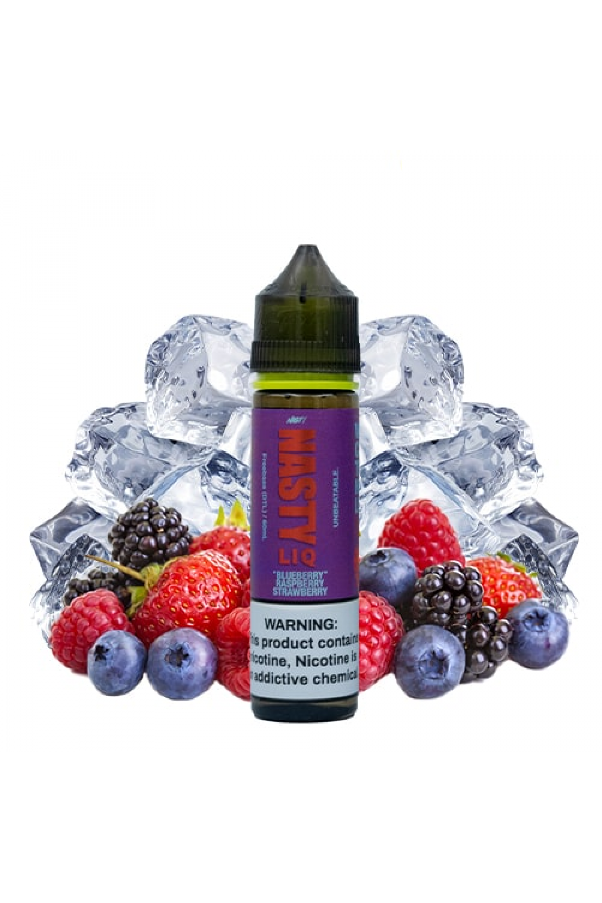 Nasty Juice Liq Series - Blueberry Raspberry Strawberry 60ML (Yabanmersini, Ahududu, Çilek, Hafif Mentol)