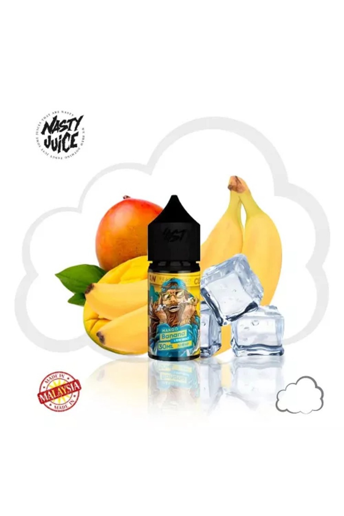 Nasty Salt Cushman Serisi - Banana 30ML (Mango, Muz, Hafif Mentol)