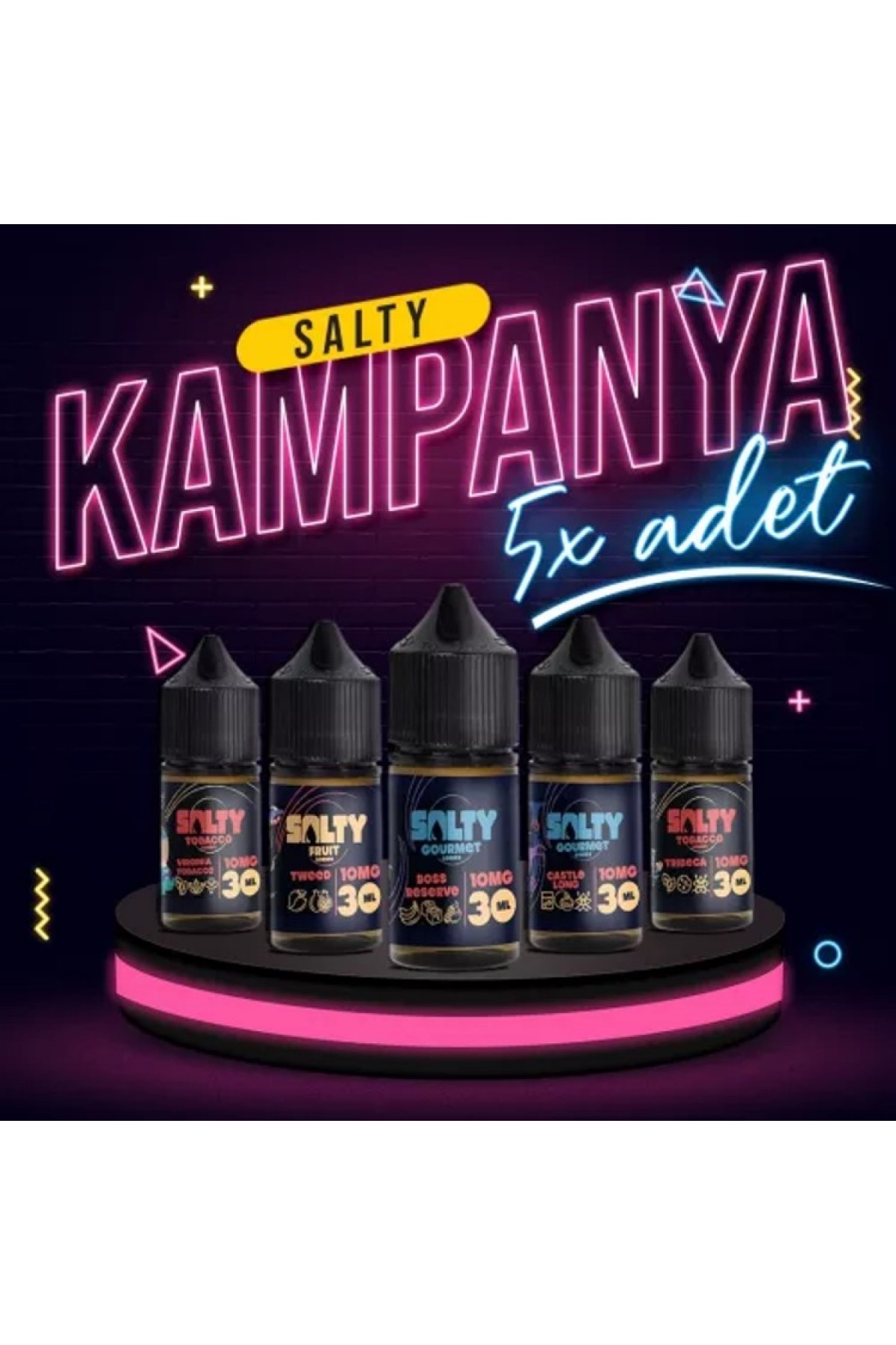 5 Adet Salty Salt 30ML Likit Kampanyası