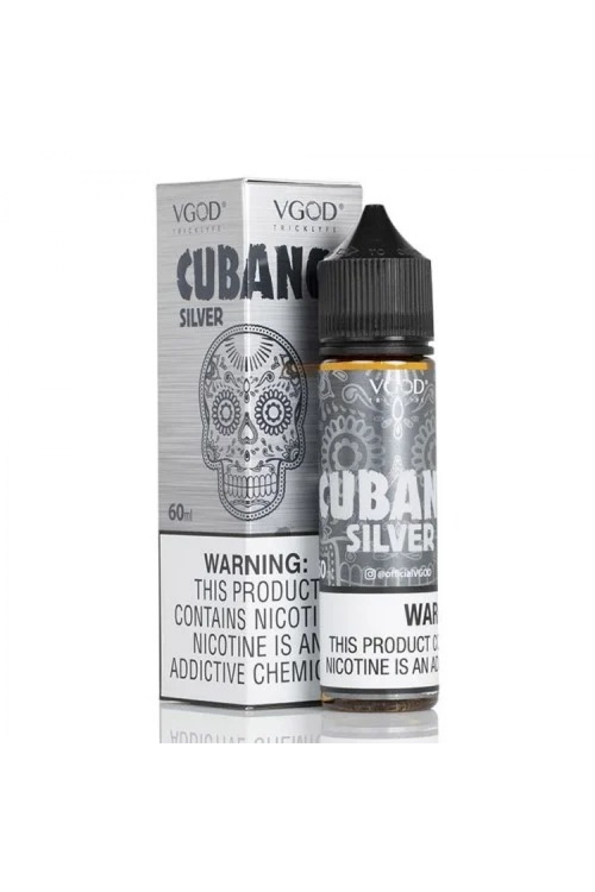 VGOD - Cubano Silver 60ML (Küba Tütünü, Vanilyalı Muhallebi, Baharat, Bal, Esmer Şeker)