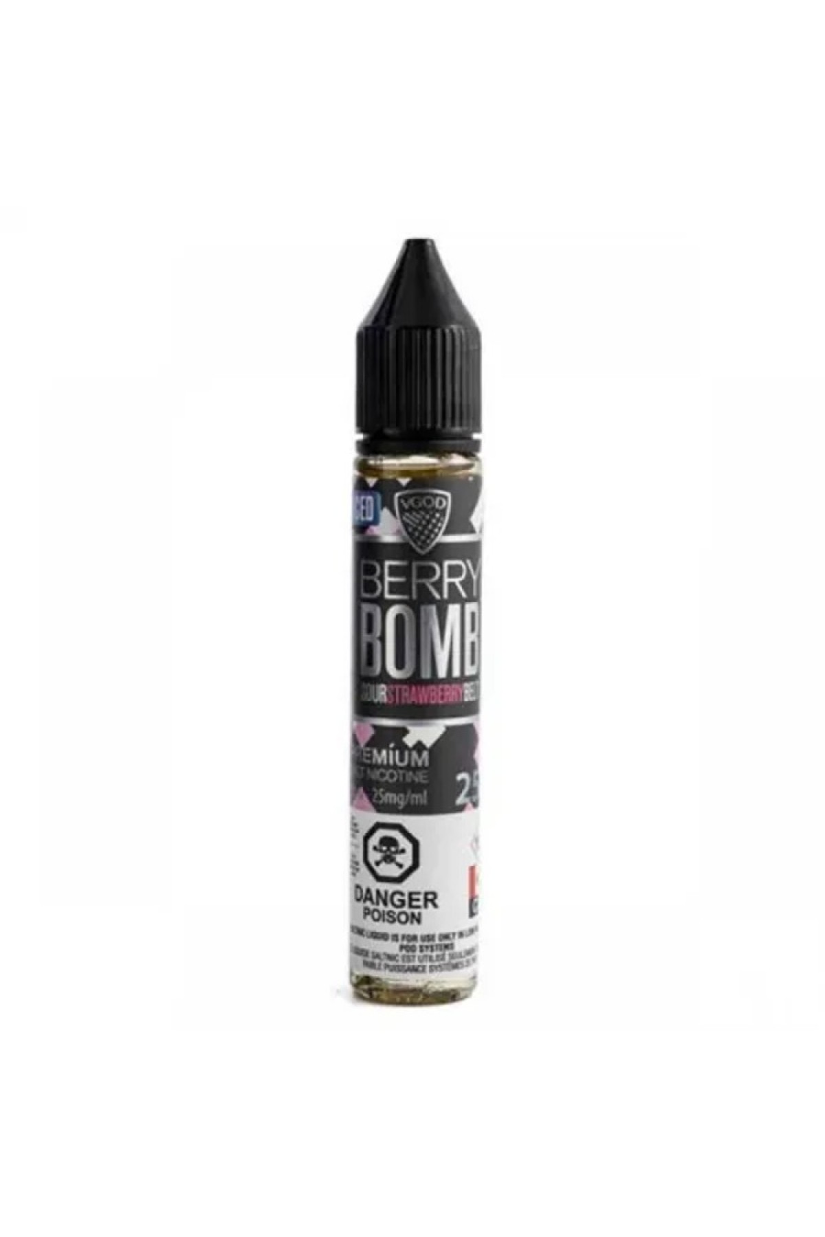 VGOD SaltNic - Berry Bomb ICED 30ML (Çilek, Ekşi Çilek Şekeri, Mentol)