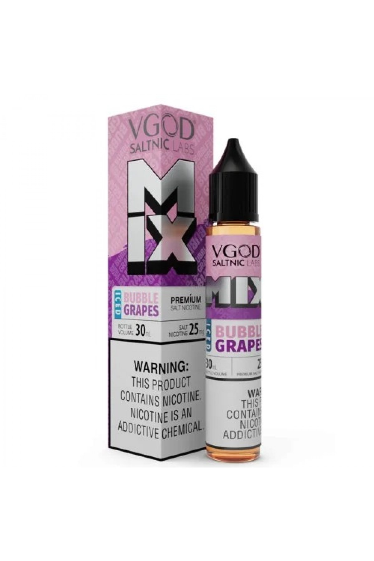 VGOD SaltNic - Bubble Grapes Mix ICED 30ML (Tatlı Üzüm, Bubblegum, Mentol)