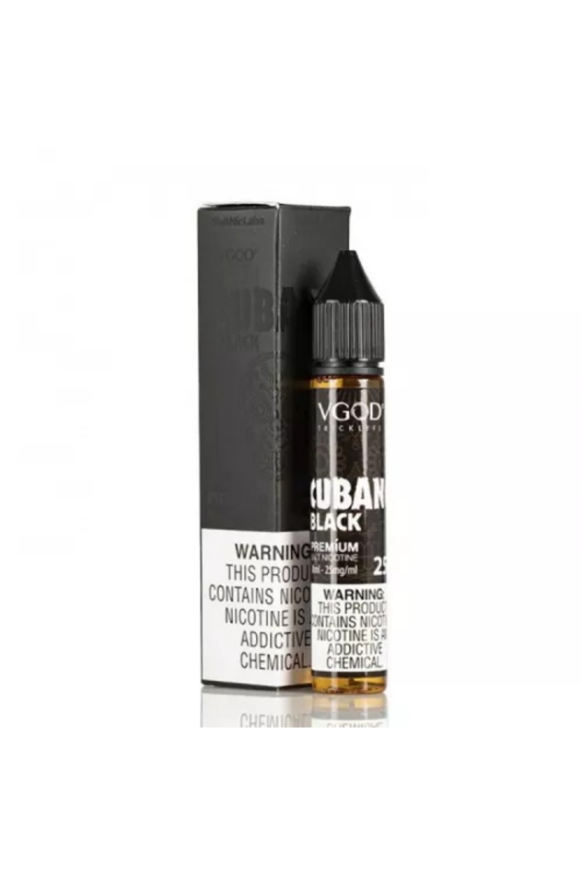 VGOD SaltNic - Cubano Black 30ML (Küba Tütünü, Vanilyalı Muhallebi)