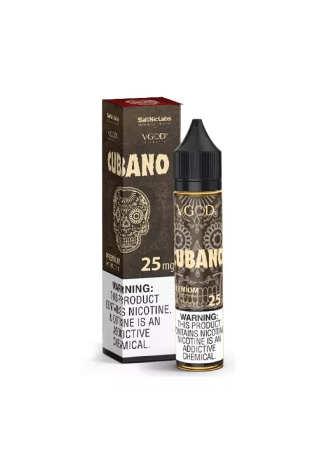 VGOD SaltNic - Cubano 30ML (Puro Tütünü, Vanilya Kreması)