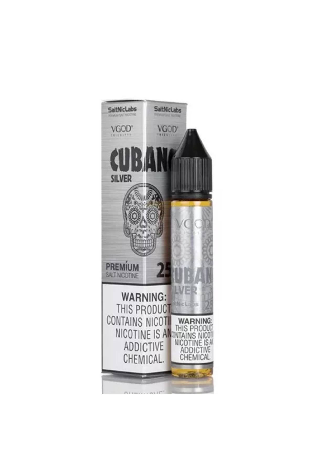 VGOD SaltNic - Cubano Silver 30ML (Küba Tütünü, Kremalı Vanilyalı Muhallebi)