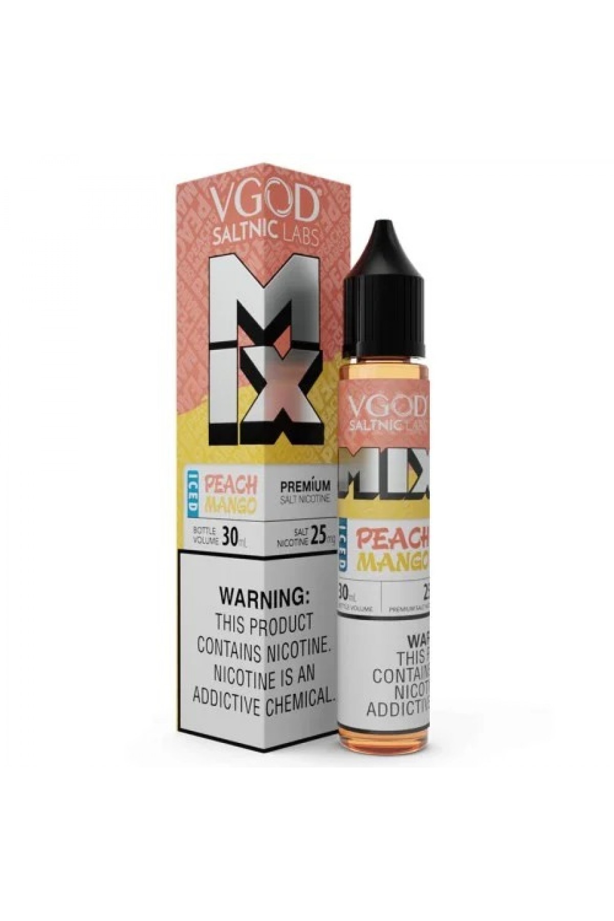 VGOD SaltNic - Peach Mango Mix ICED 30ML (Şeftali, Mango, Mentol)