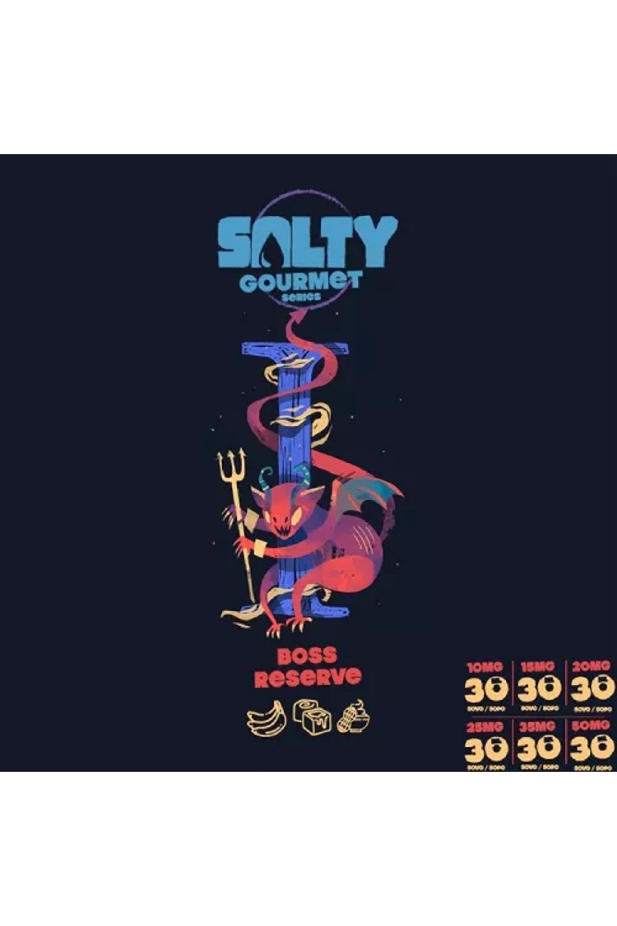 Salty - Boss Reserve Salt 30ML (Muz, Karamel, Fıstık Ezmesi)